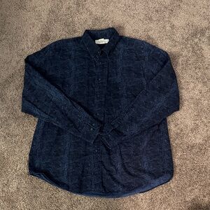 Classic Navy Button Down Shirt